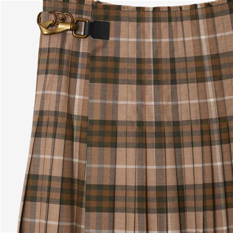 kilt burberry prezzo|Check Wool Blend Maxi Kilt in Camp .